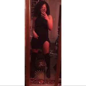 Black long heels boot !